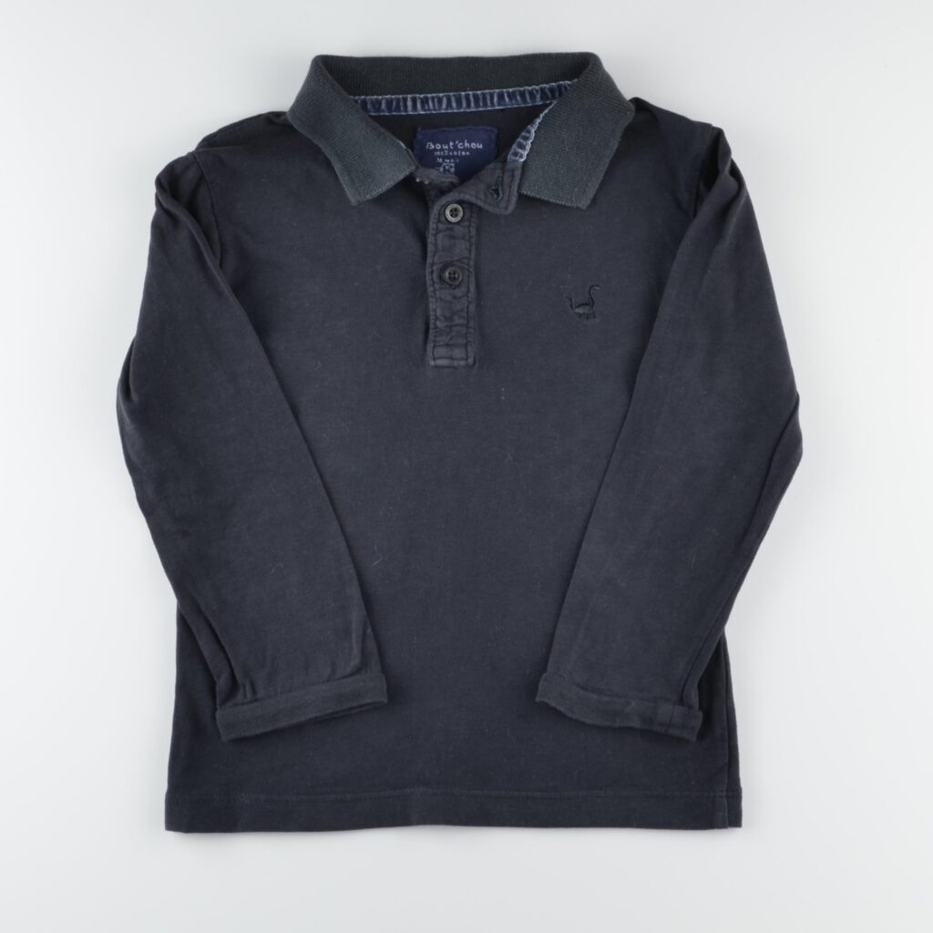 T-shirt type polo, manches longues Monoprix (Bout'chou...)
