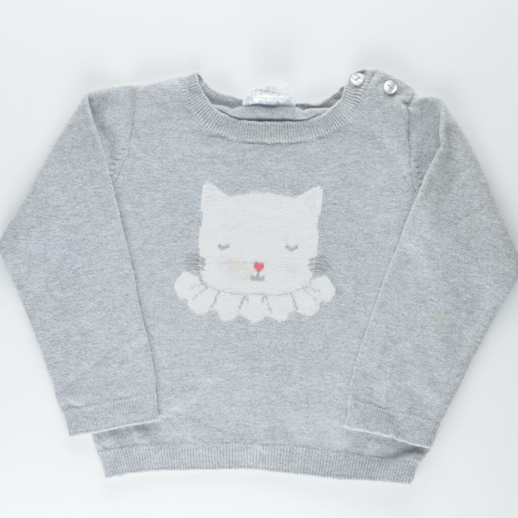 Pull motif Chat Jacadi
