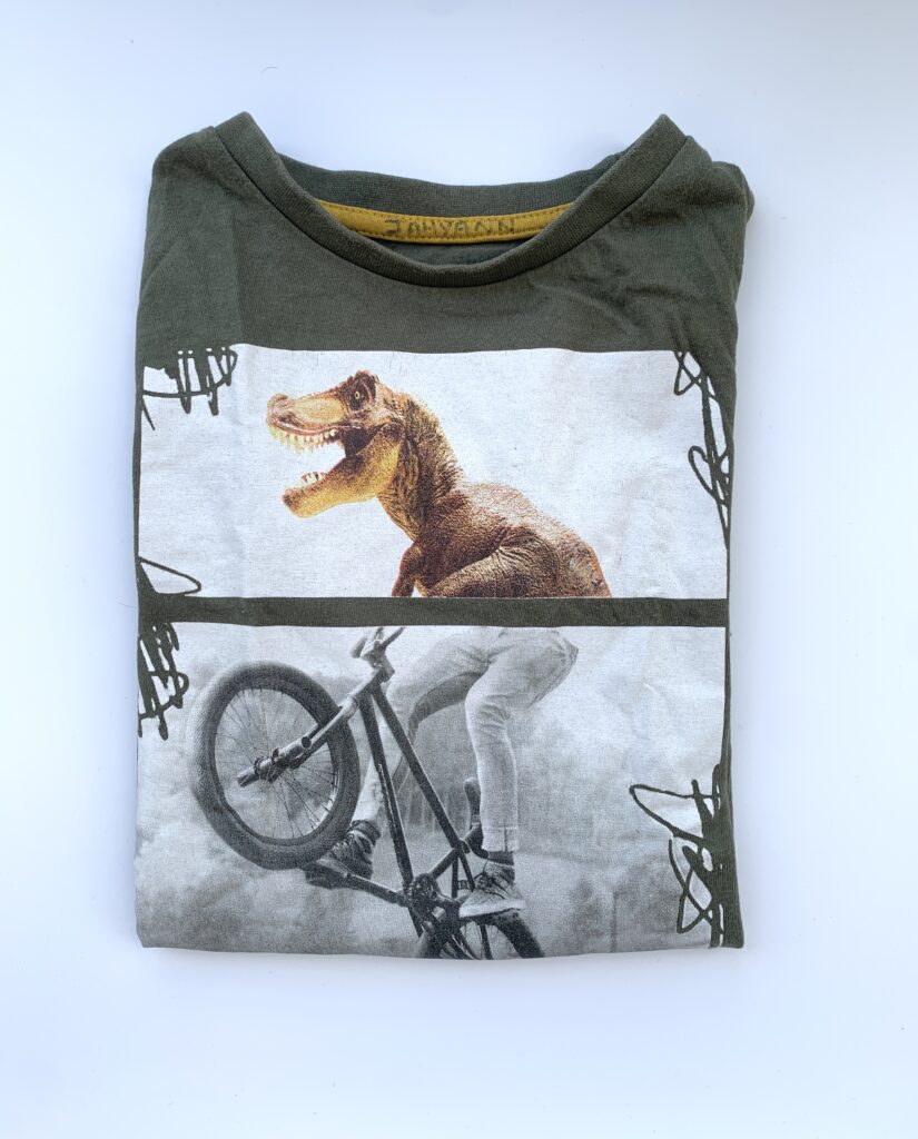 T-shirt manches longues dinosaure Kiabi