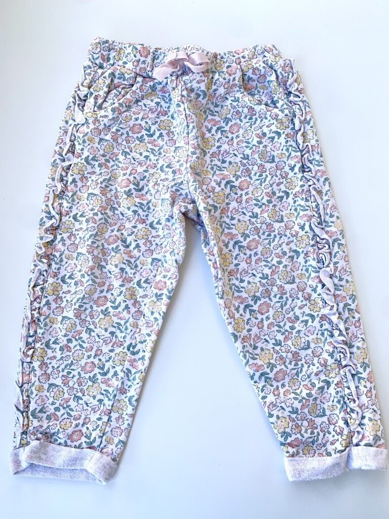 Pantalon molleton fleuri Carrefour (Tex)