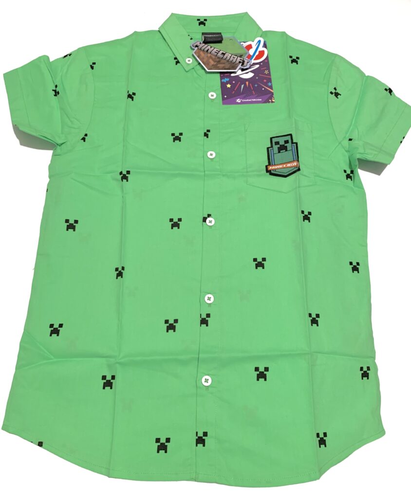 Chemise neuve Minecraft
