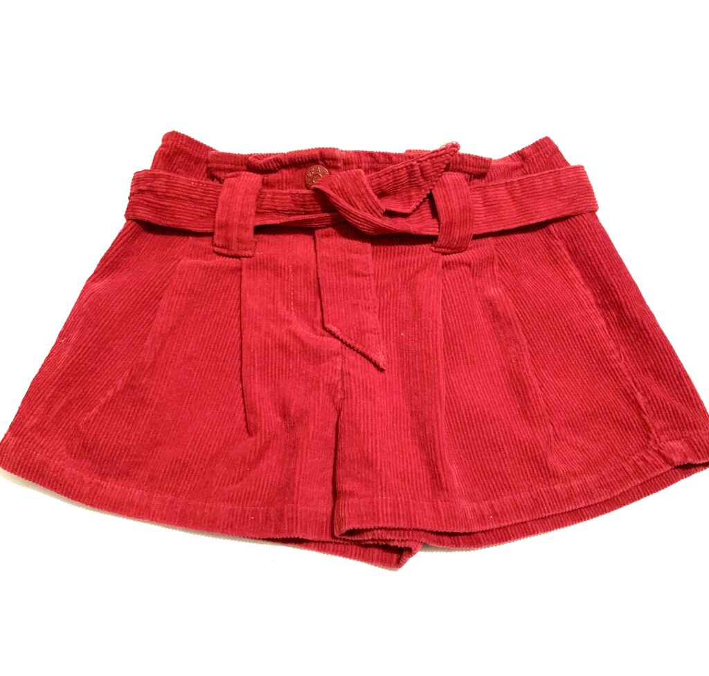 Jupe short velours DPAM
