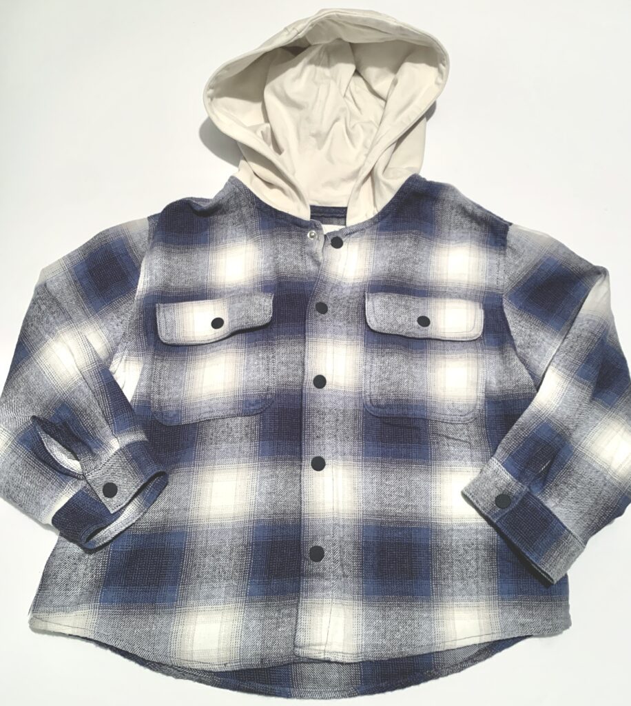 Veste chemise à capuche Zara