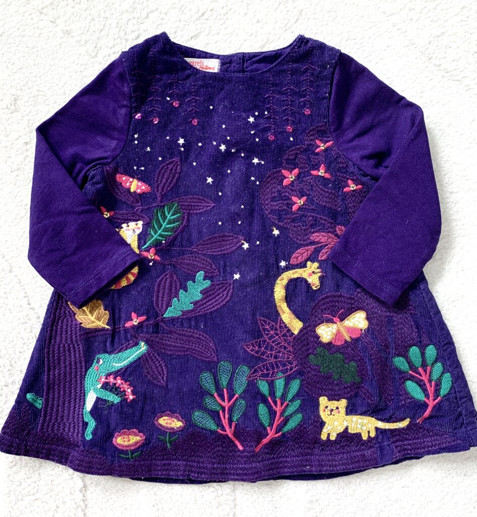 Robe en velours DPAM