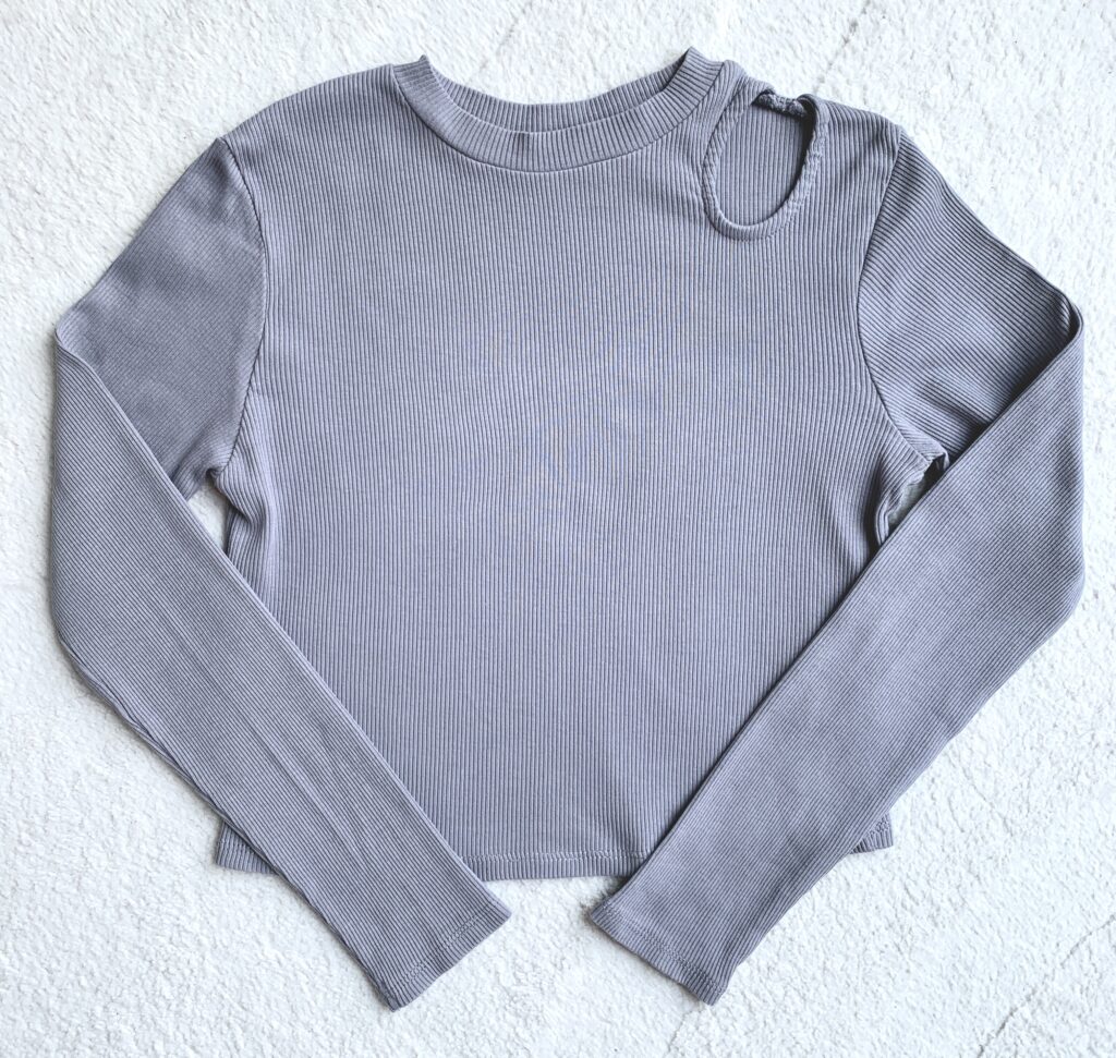 T-shirt manches longues crop H&M